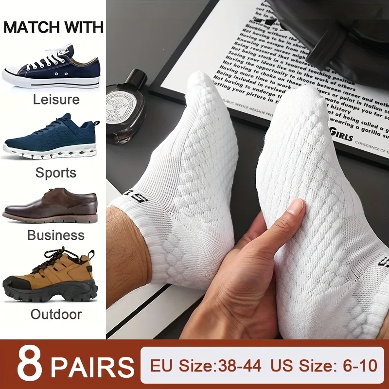 8 Pairs Men Athletic Cushioned - Athletic Sock Cushion 评论和价格